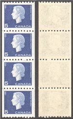 Canada Scott 409 MNH Strip VF (P)